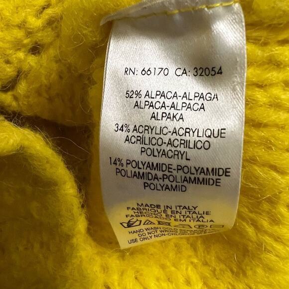 SLEEPING ON SNOW ANTHROPOLOGIE‎ YELLOW SWEATER SIZE S - Picture 3 of 8